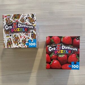 Cra-Z-Art Puzzles- Playing Cards and Strawberries
